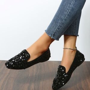 Luxe Sequin Loafers NEW IN BOX!